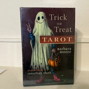 Trick or Treat TAROT by Barbara Moore 78 cards and 216 pg guidebook NEW SEALED